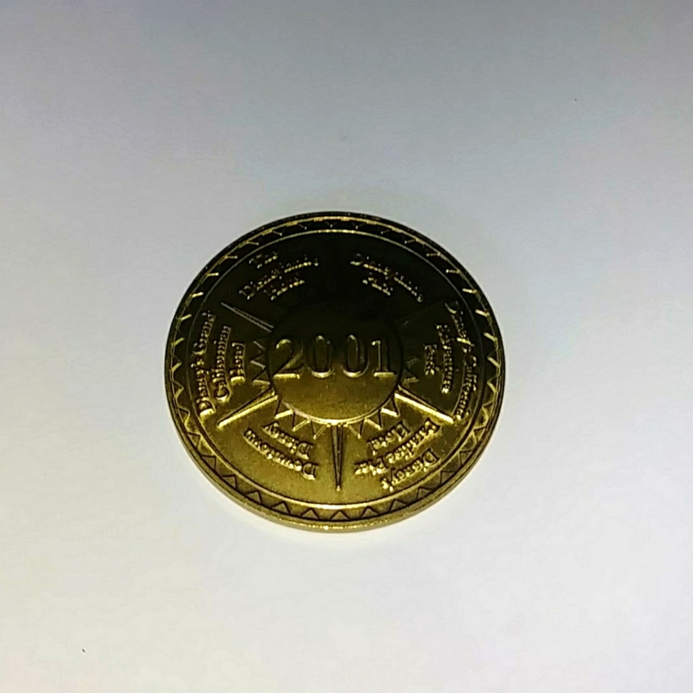 2001 Disneyland grand opening token